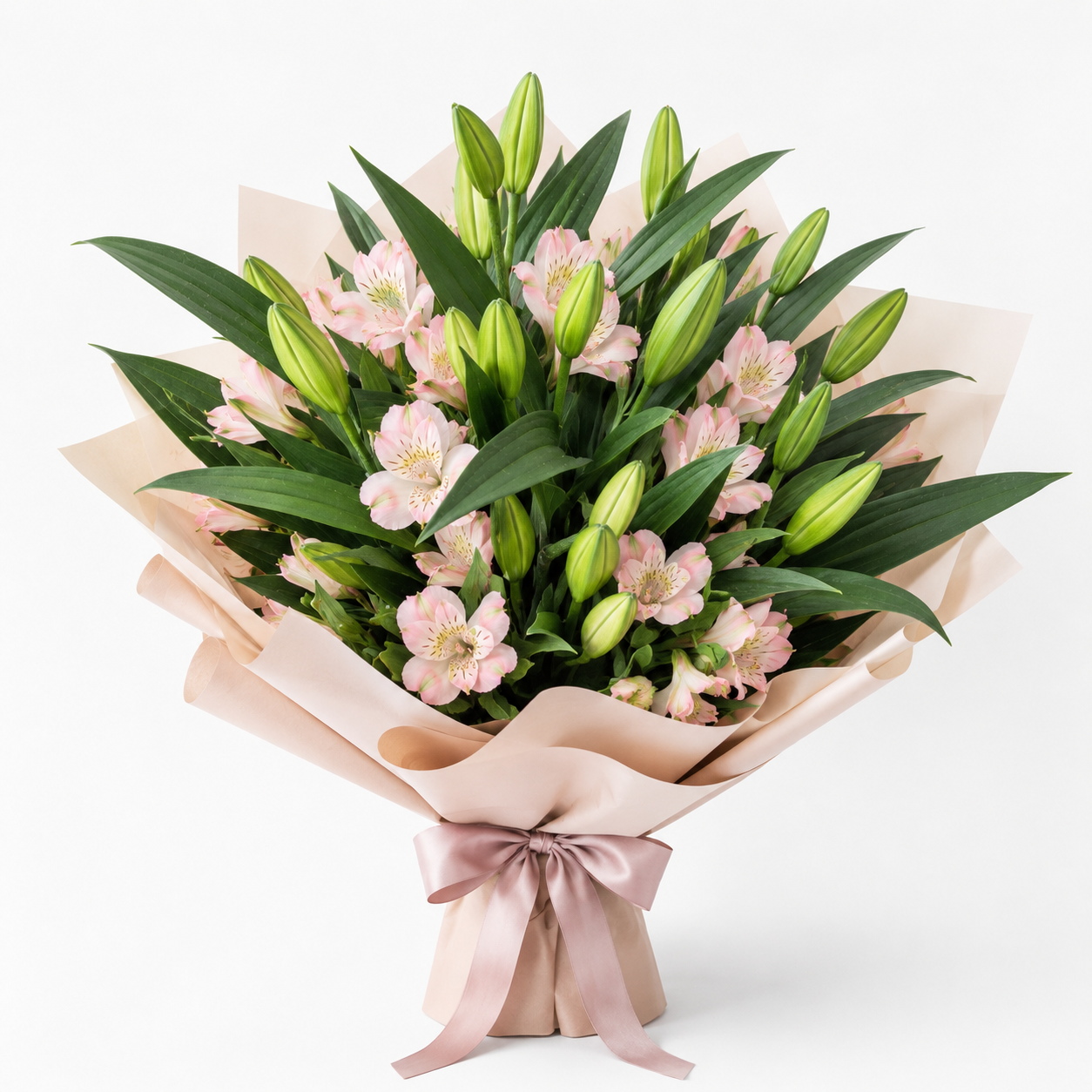 Oriental Lily and Alstroemeria Bouquet