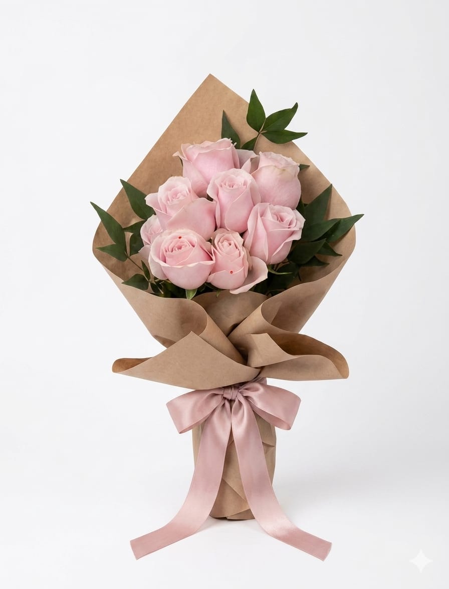 Blush Pink Rose Bouquet